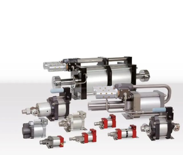 Bombas de pistón para altas presiones accionadas por aire